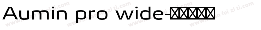 Aumin pro wide字体转换